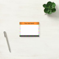 Multi bright spiders orange personalised
