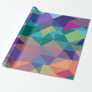 Multi-Color Abstract Triangle Pattern – Modern Wrapping Paper