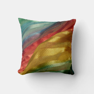Multi Color Fabric Rainbow Cushion
