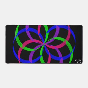 Multi Color Figure 8 Geometric Gaming Mouse Pad