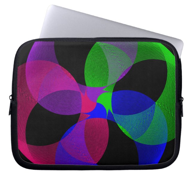 Multi Color Geometric Fusion Electronics Bag (Front)