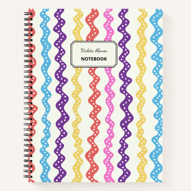 Multi-color lines notebook (Front)