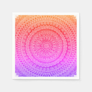 Multi Color Mandala Original Art Napkin