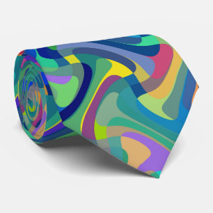 Multi-Color Pattern Tie