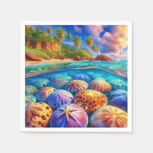 Multi color reef napkin