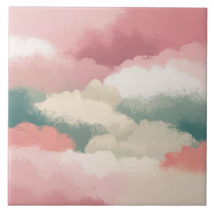 Multi color shade cloud big tile