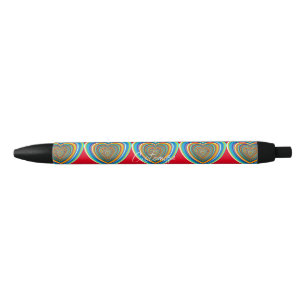 Multi-color Valentine Heart Thunder_Cove Black Ink Pen