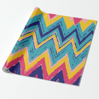 Multi-Color Zig-Zag Pattern – Fun Bold Gift Design Wrapping Paper