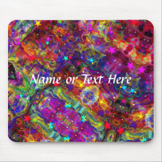 Multi-Colored Abstract Pattern Mouse Mat