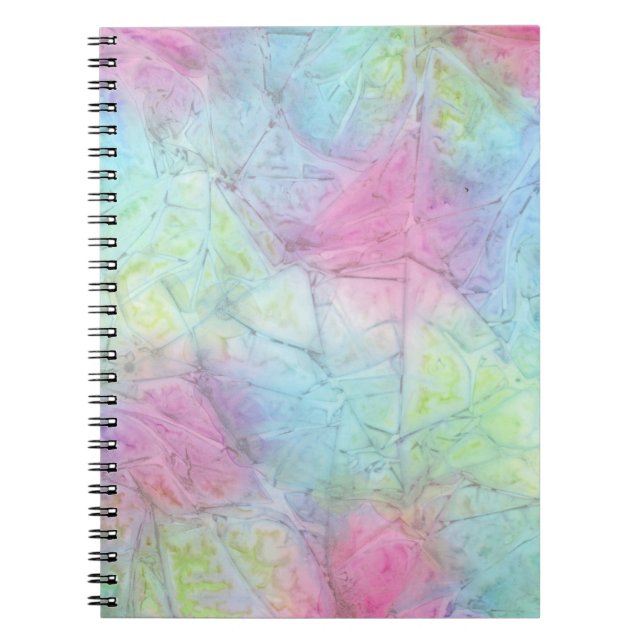 Multi Colored Blur Spiral Notebook (Front)