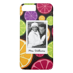Multi Colored Citrus   Add Your Photo iPhone 8 Plus/7 Plus Case