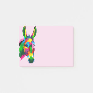 Multi-Colored Donkey Post-it Notes