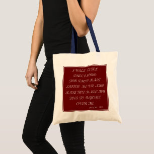 MULTI-COLORED HAPPY THANKSGIVING PSALMS 30:1  TOTE BAG