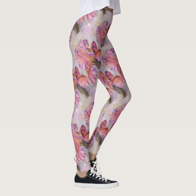 MULTI COLORED IRIS | FLORAL LEGGINGS (Right)