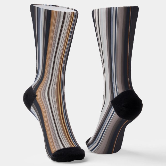 Multi Colored Lines  Socks (Angled)