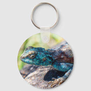 Multi-Colored Lizard Keychain