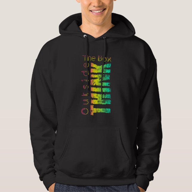 multi-colored motivation hoodie (Front)