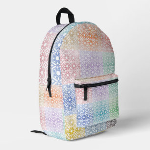 Multi-Colored Printed Backpack