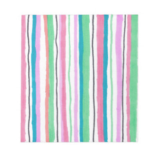 Multi-colored Striped Notepad