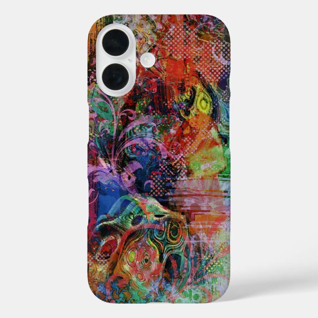 Multi Colored Textures Case-Mate iPhone Case (Back)