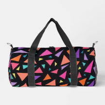 Multi-colored triangle geometric pattern