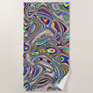 Multi Colour Abstract 2, 2018 (photo)   SVP Images Beach Towel