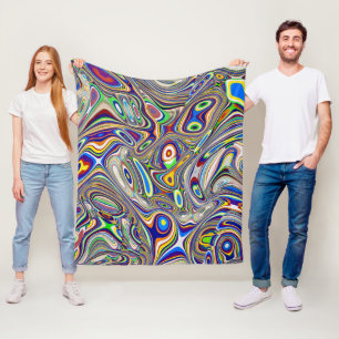 Multi Colour Abstract 2, 2018 (photo) SVP Images Fleece Blanket