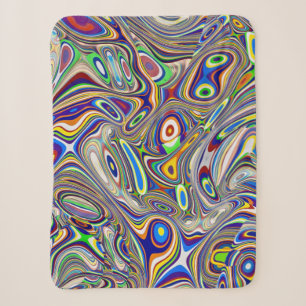 Multi Colour Abstract 2, 2018 (photo) SVP Images Sherpa Blanket