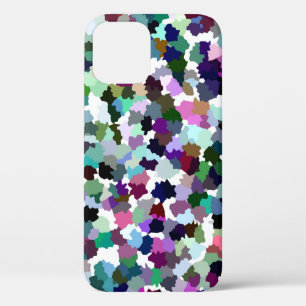 Multi-Colour Abstract Crystal Pattern iPhone 12 Case
