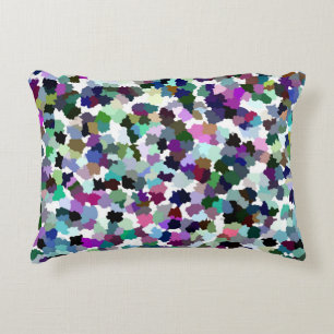 Multi-Colour Abstract Crystal Pattern Decorative Cushion