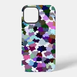 Multi-Colour Abstract Crystal Pattern iPhone 12 Case