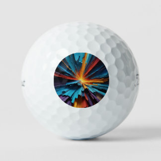 Multi Colour Abstract Golf Balls