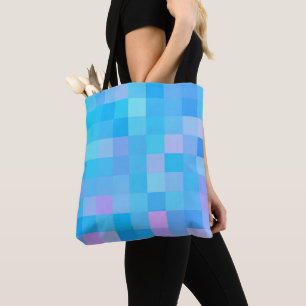 Multi-Colour Abstract Mosaic Pattern Tote Bag