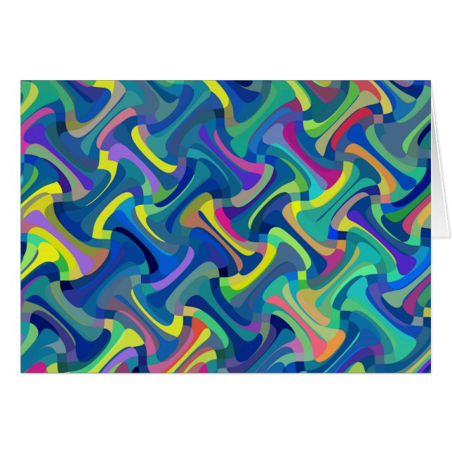 Multi-Colour Abstract Pattern (Front Horizontal)