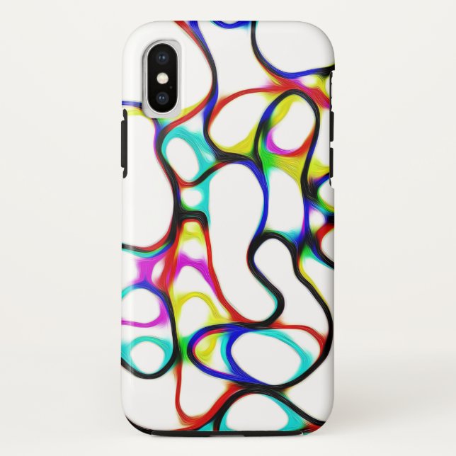 Multi-Colour Abstract Pattern Case-Mate iPhone Case (Back)