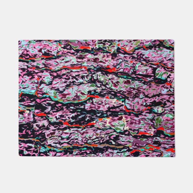 Multi-Colour Abstract Pattern Doormat (Front)