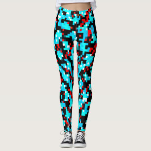 Multi-Colour Abstract Pattern Leggings