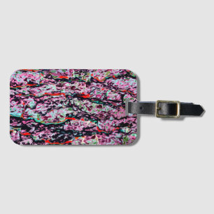 Multi-Colour Abstract Pattern Luggage Tag