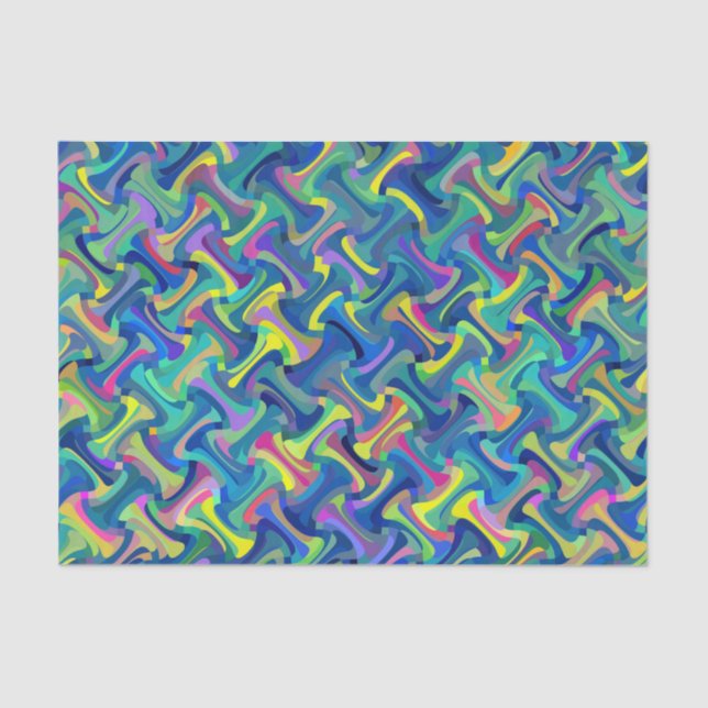 Multi-Colour Abstract Pattern Tissue Paper (Front)