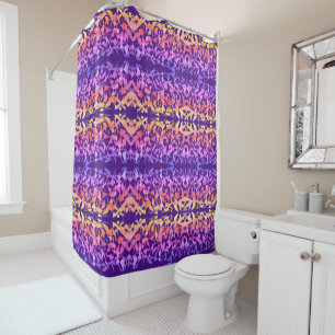 Multi Colour Abstract Shower Curtain