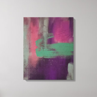 Multi-Colour Abstract Stretched Canvas Print