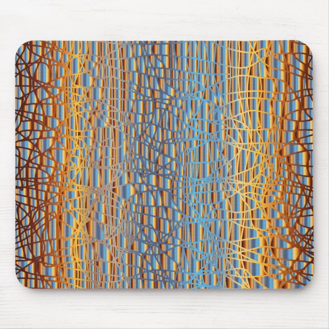 Multi Colour Background Mouse Mat (Front)