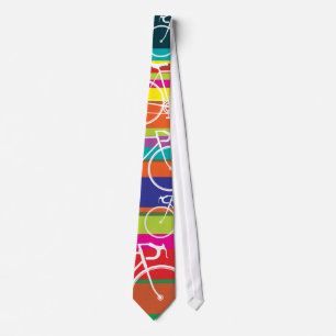 multi colour bike cycle tie