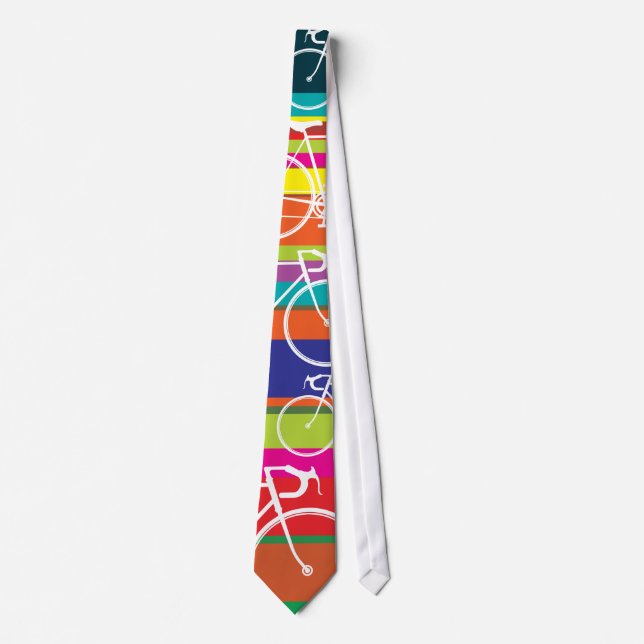 multi colour bike cycle tie (Front)
