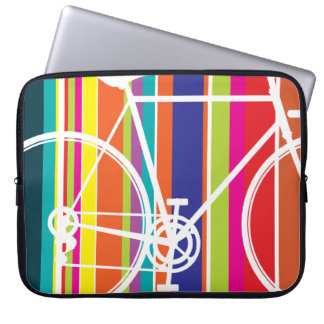 multi colour bike design Laptop Sleeve