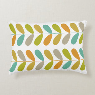Multi Colour Buds Midcentury Decorative Pillow
