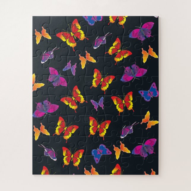 Multi Colour Butterflies Jigsaw Puzzle (Vertical)