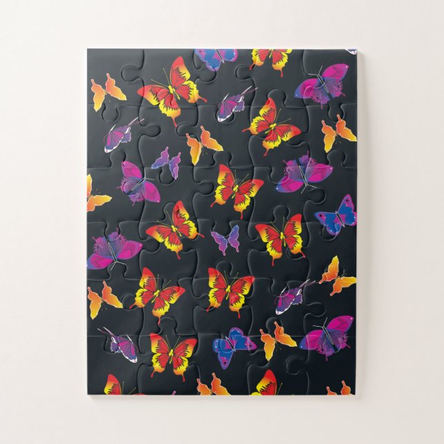 Multi Colour Butterflies Jigsaw Puzzle (Vertical)
