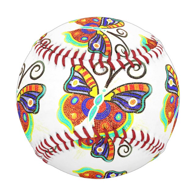 Multi-colour butterfly any background Thunder_Cove Baseball (Front)