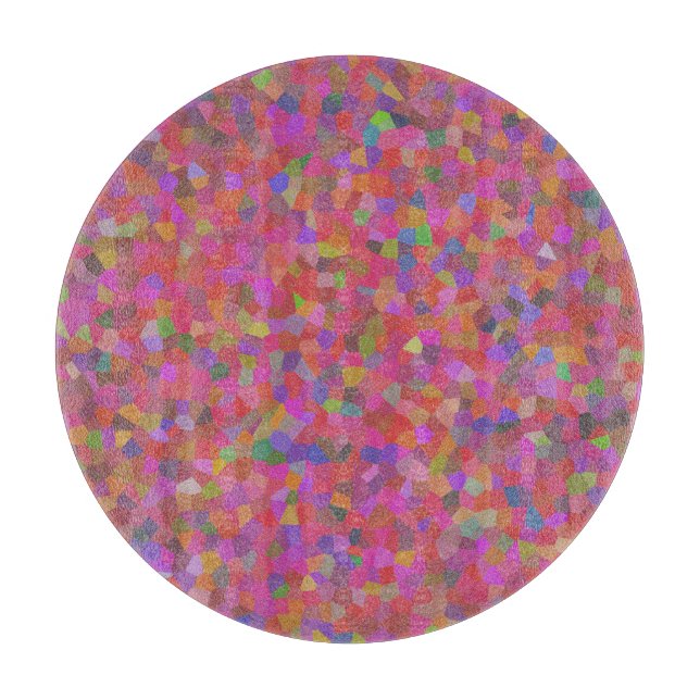 Multi colour confetti design    cutting board (Front)